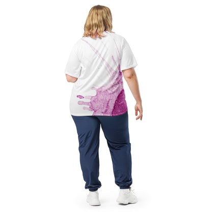Watercolour Pink Splash - Unisex Sports Jersey