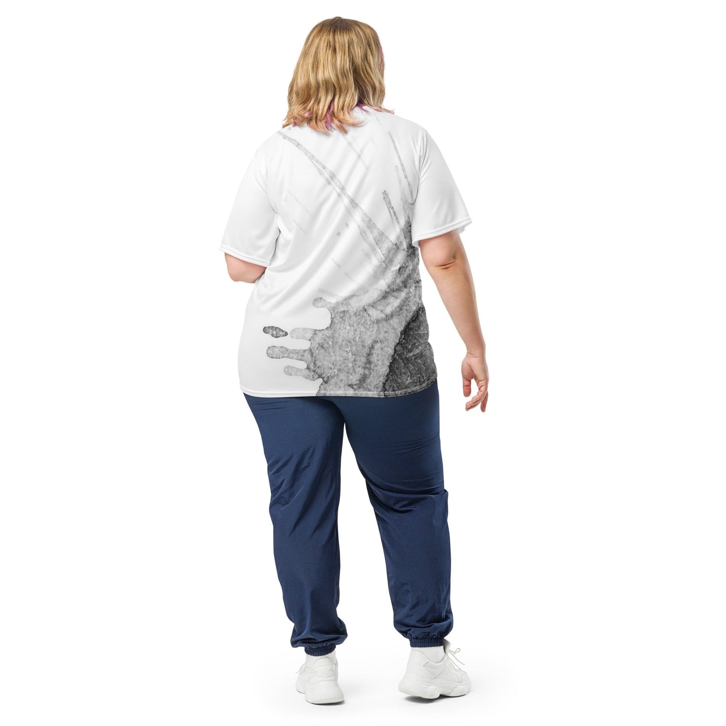 Watercolour Grey Splash - Unisex Sports Jersey