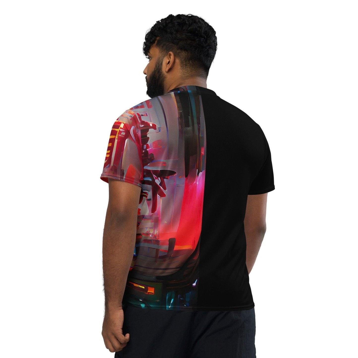 Half Black Half Báijiǔ - Unisex Sports Jersey