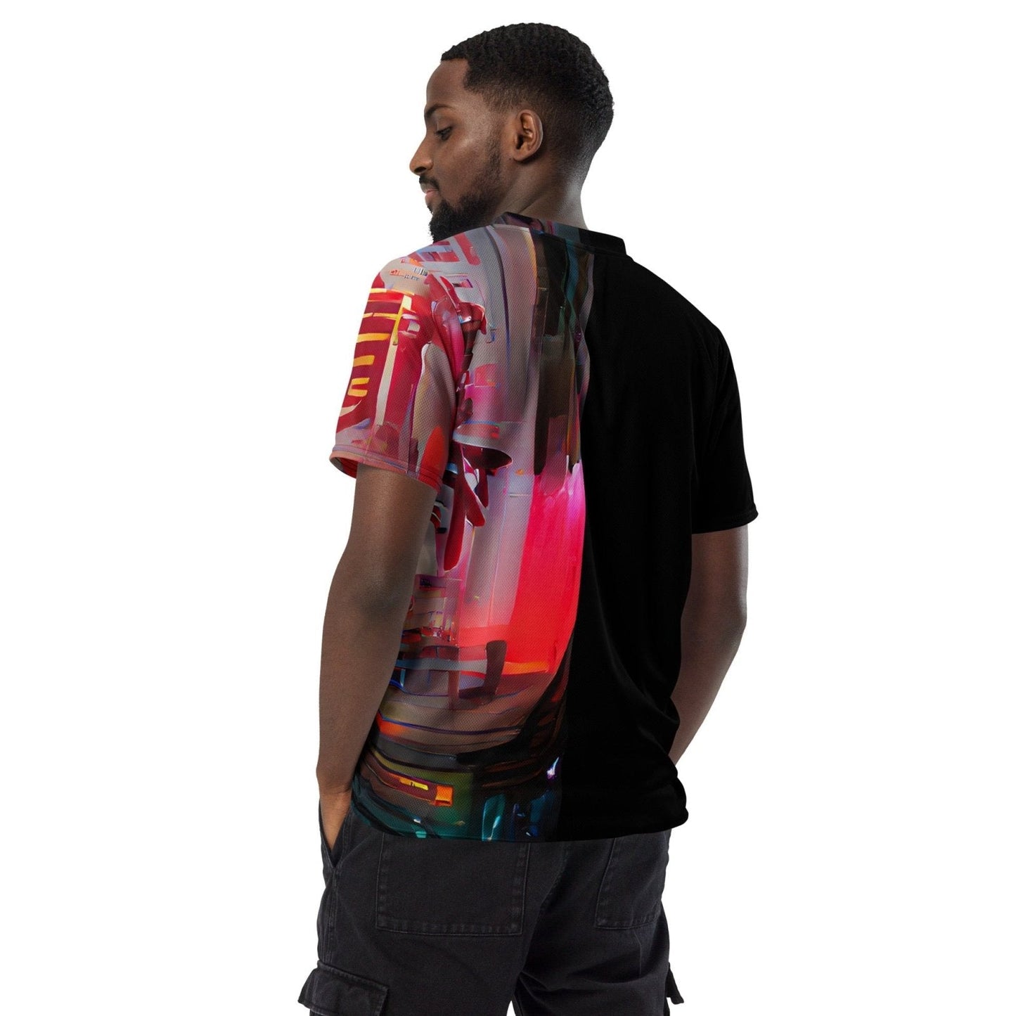 Half Black Half Báijiǔ - Unisex Sports Jersey
