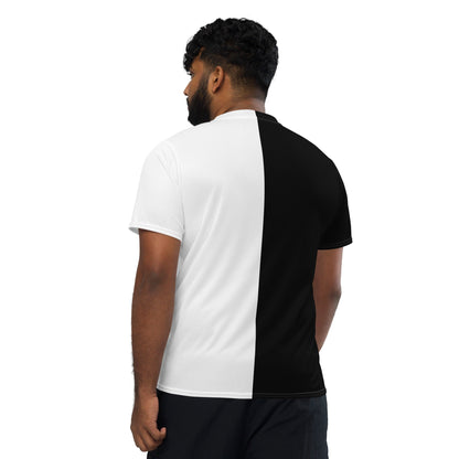 Half Black Half White - Unisex Sports Jersey