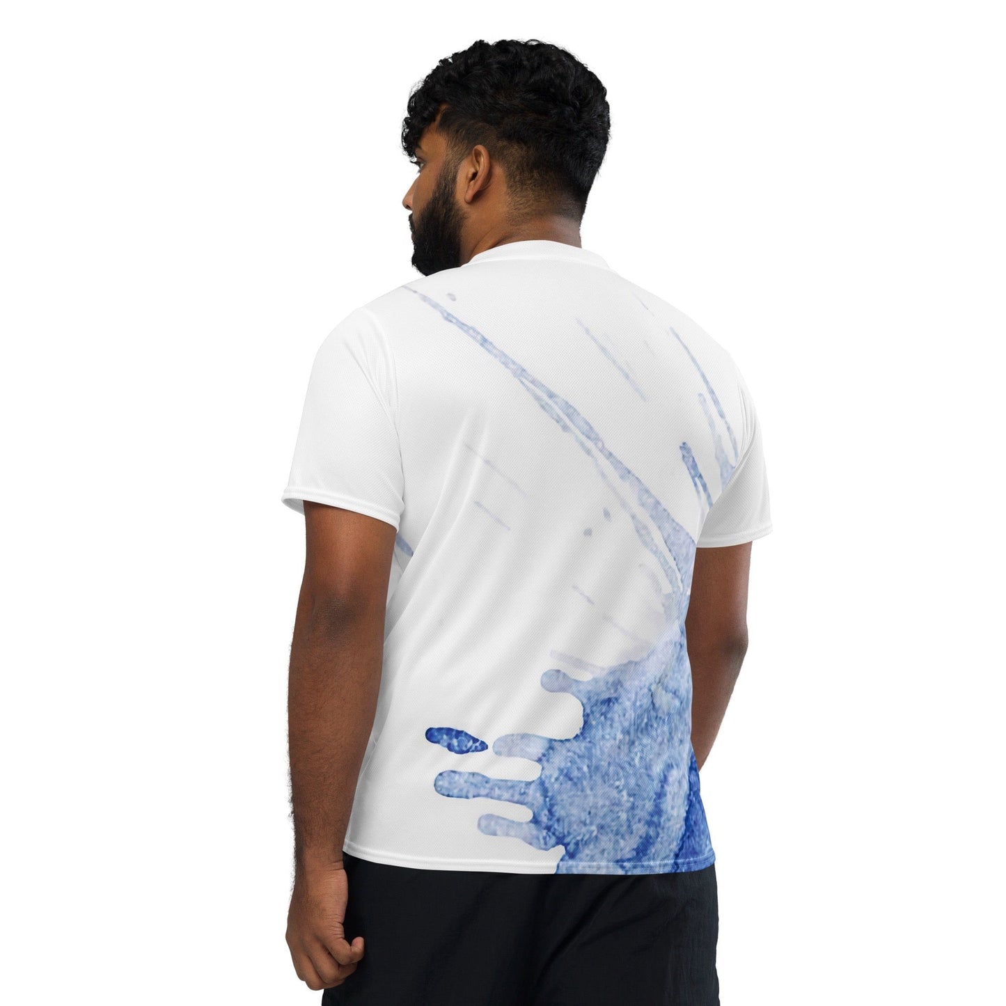 Watercolour Blue Splash - Unisex Sports Jersey