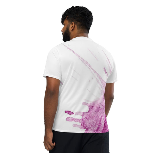 Watercolour Pink Splash - Unisex Sports Jersey