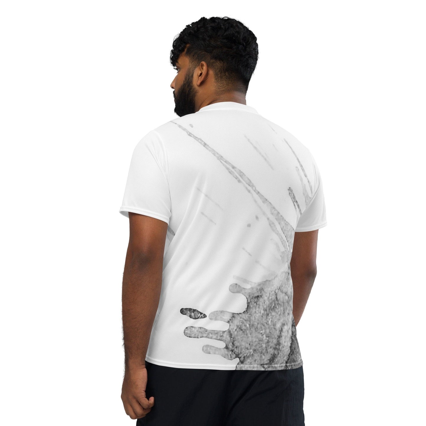 Watercolour Grey Splash - Unisex Sports Jersey