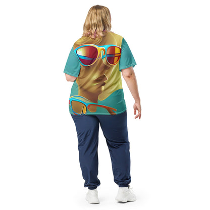 Retro Cool Blue - Womens Sports Jersey
