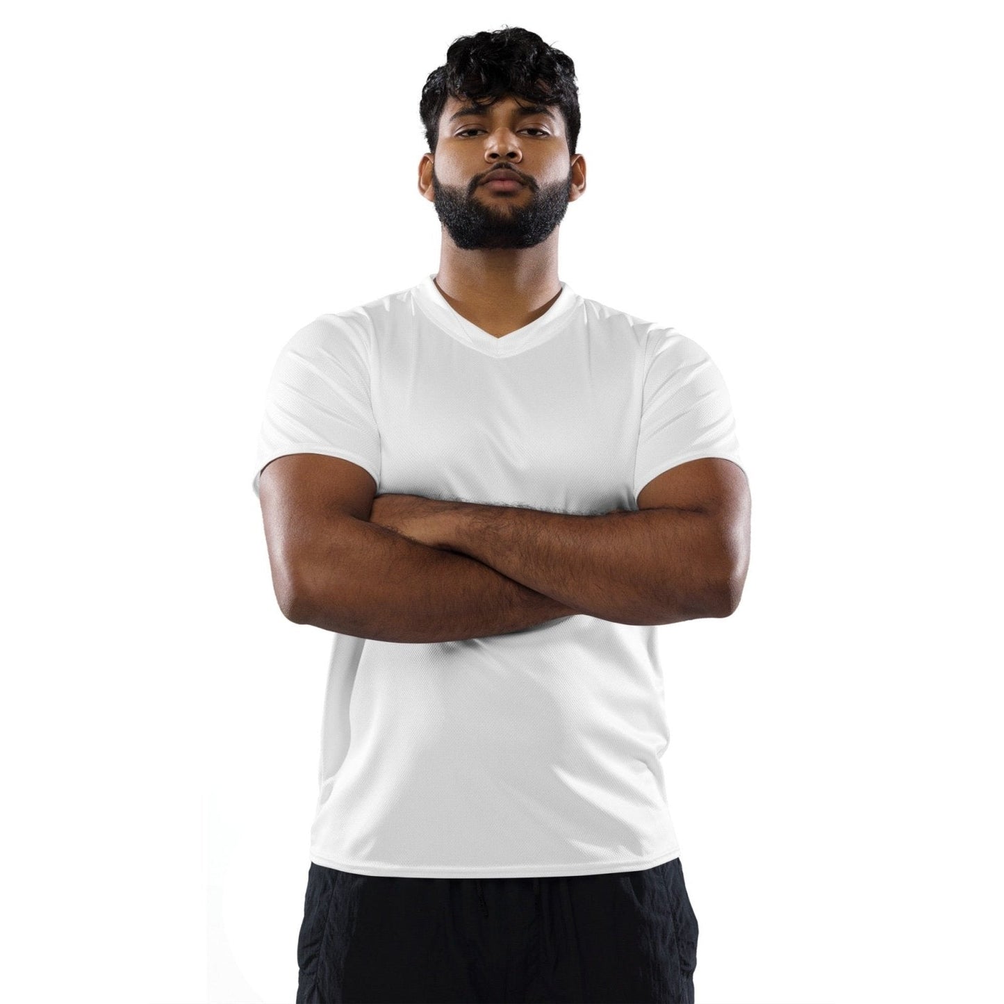 iSAW Unisex White Sports Jersey