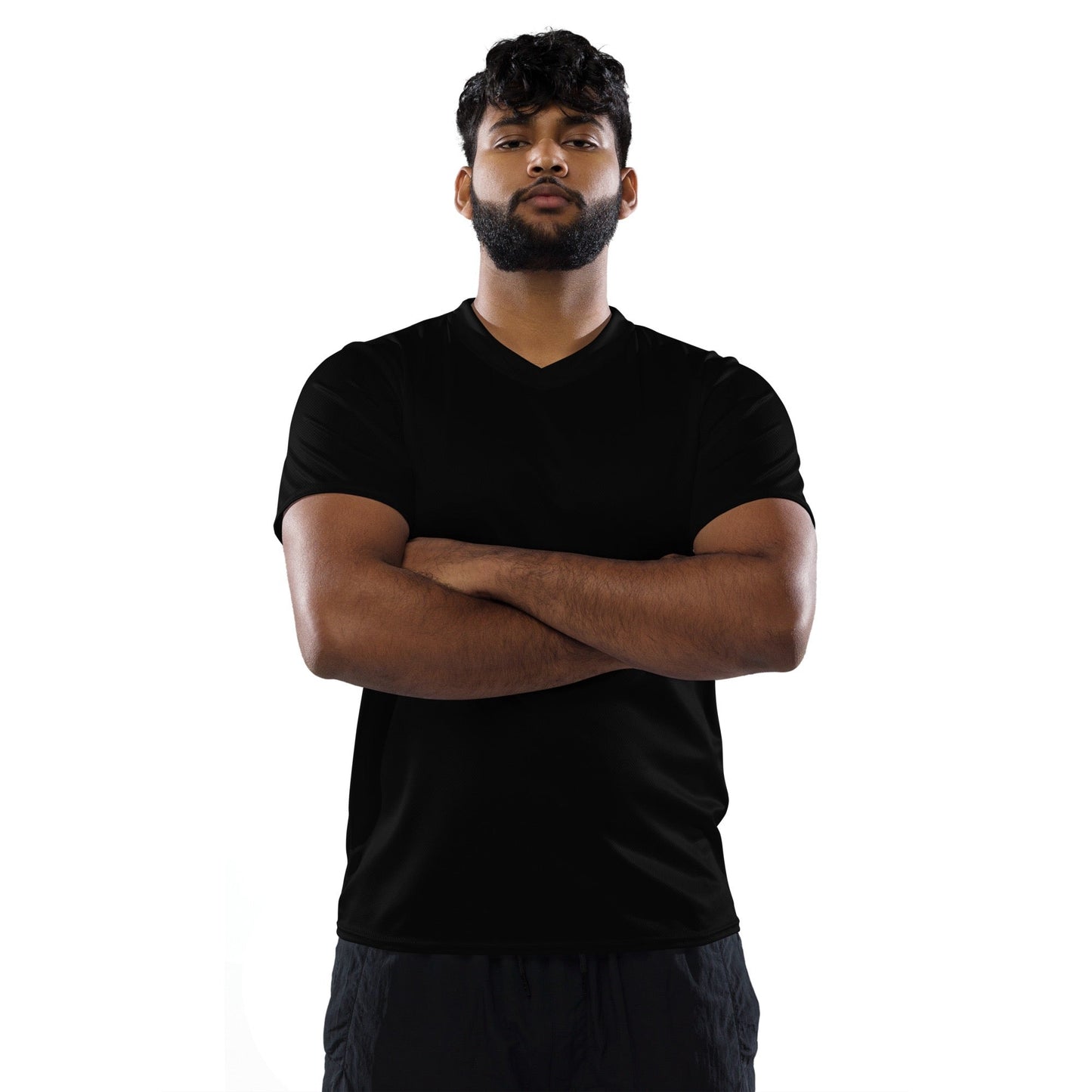 iSAW Unisex Black Sports Jersey