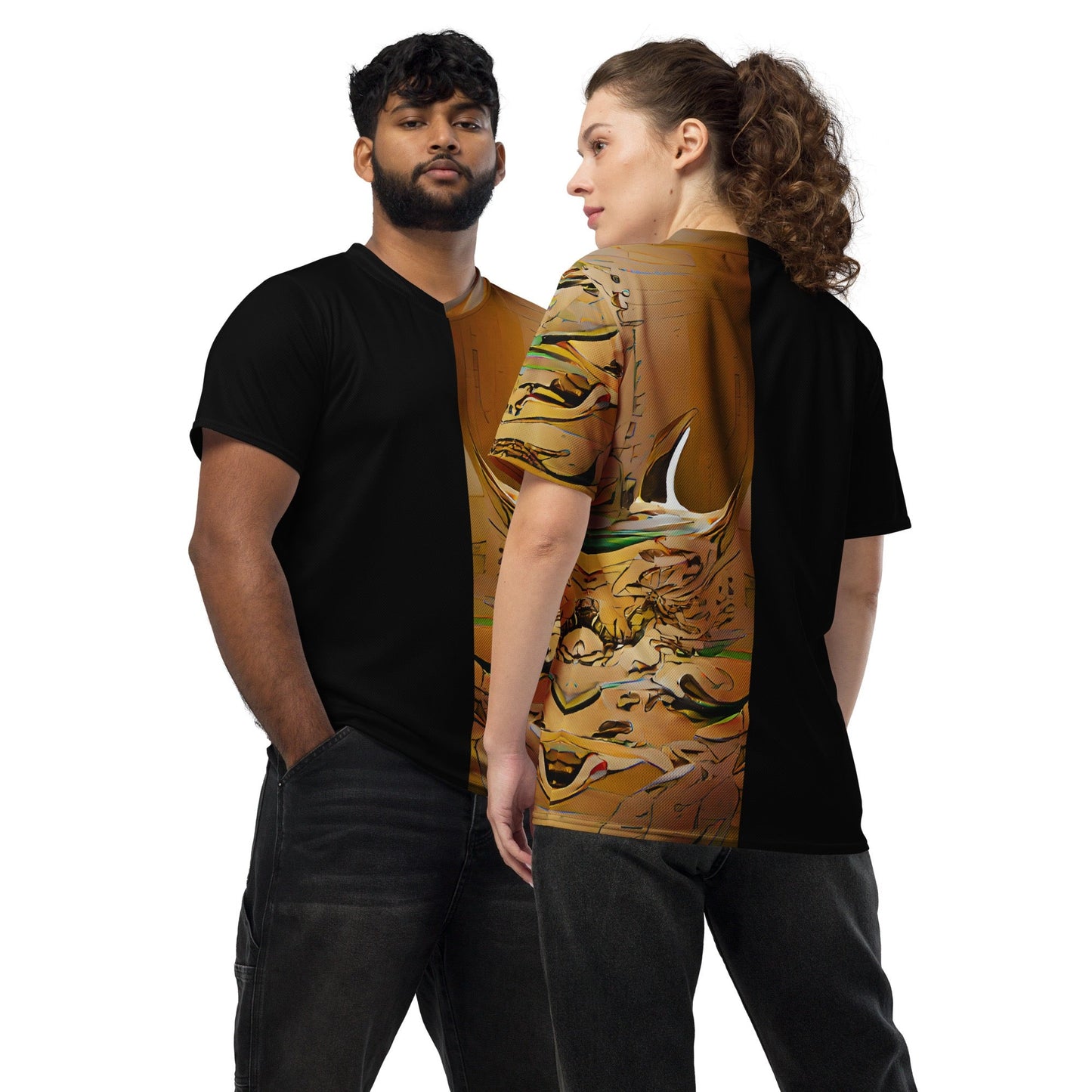 Half Black Half Gāolàng - Unisex Sports Jersey