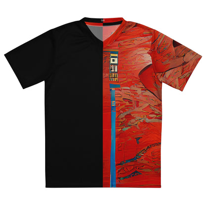 Half Black Half Hónghǎi - Unisex Sports Jersey