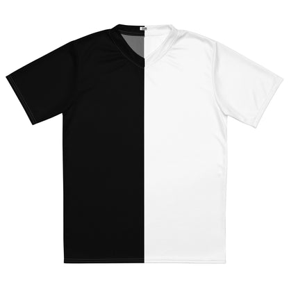 Half Black Half White - Unisex Sports Jersey