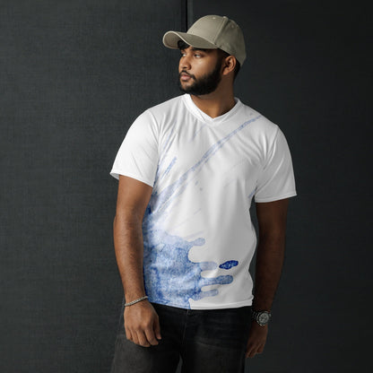 Watercolour Blue Splash - Unisex Sports Jersey