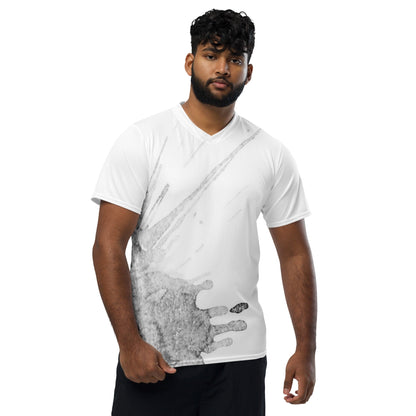 Watercolour Grey Splash - Unisex Sports Jersey