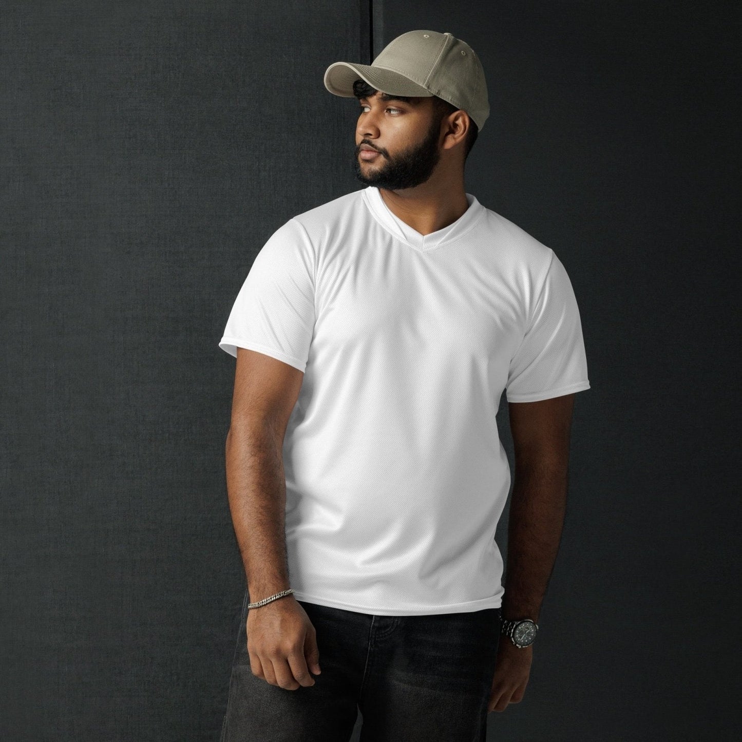 iSAW Unisex White Sports Jersey