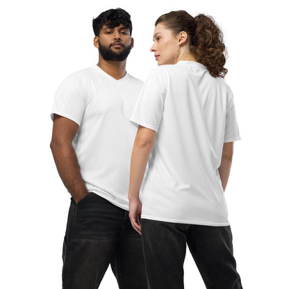 iSAW Unisex White Sports Jersey