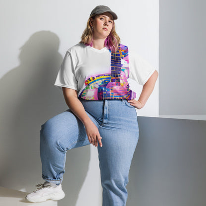 Hippie Guitar - Womens Sports Jersey