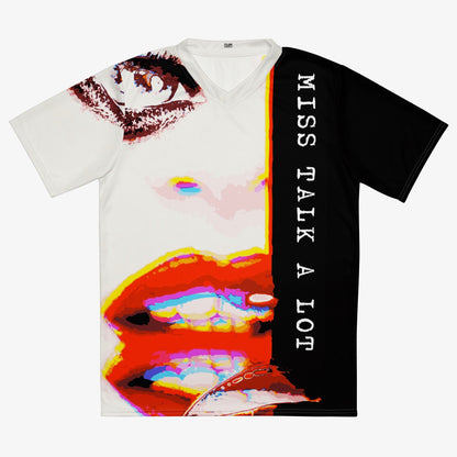 Miss Talk A Lot - Womens Sports Jersey