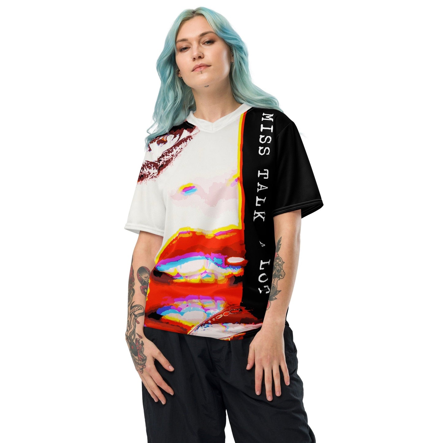 Miss Talk A Lot - Womens Sports Jersey