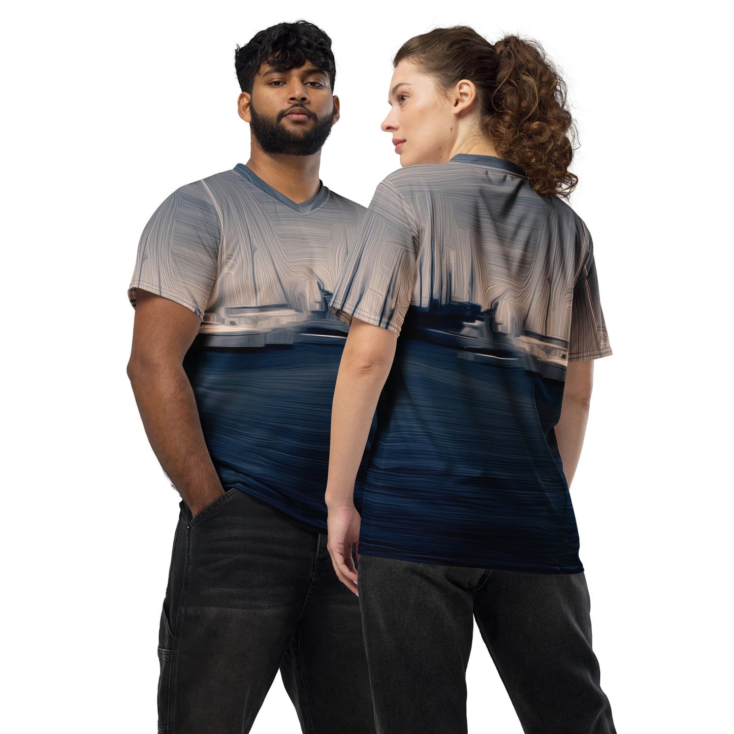 The Sleeping Yachts (at Sunrise) - Unisex Sports Jersey
