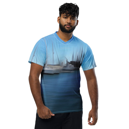 The Sleeping Yachts (at Morning) - Unisex Sports Jersey