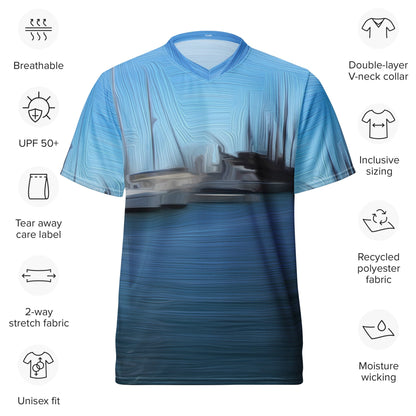 The Sleeping Yachts (at Morning) - Unisex Sports Jersey