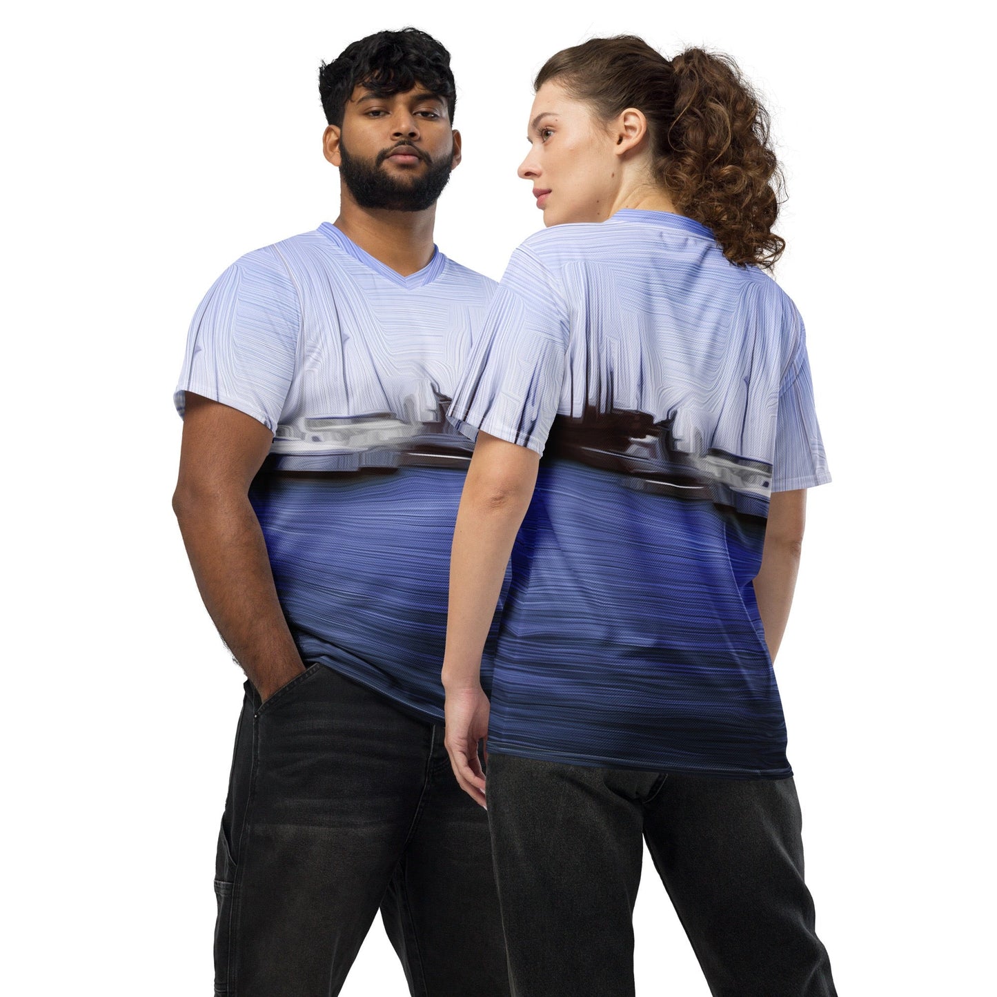 The Sleeping Yachts (at Afternoon) - Unisex Sports Jersey