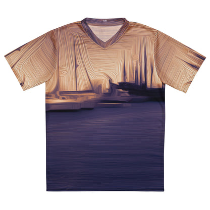 The Sleeping Yachts (at Sunset) - Unisex Sports Jersey