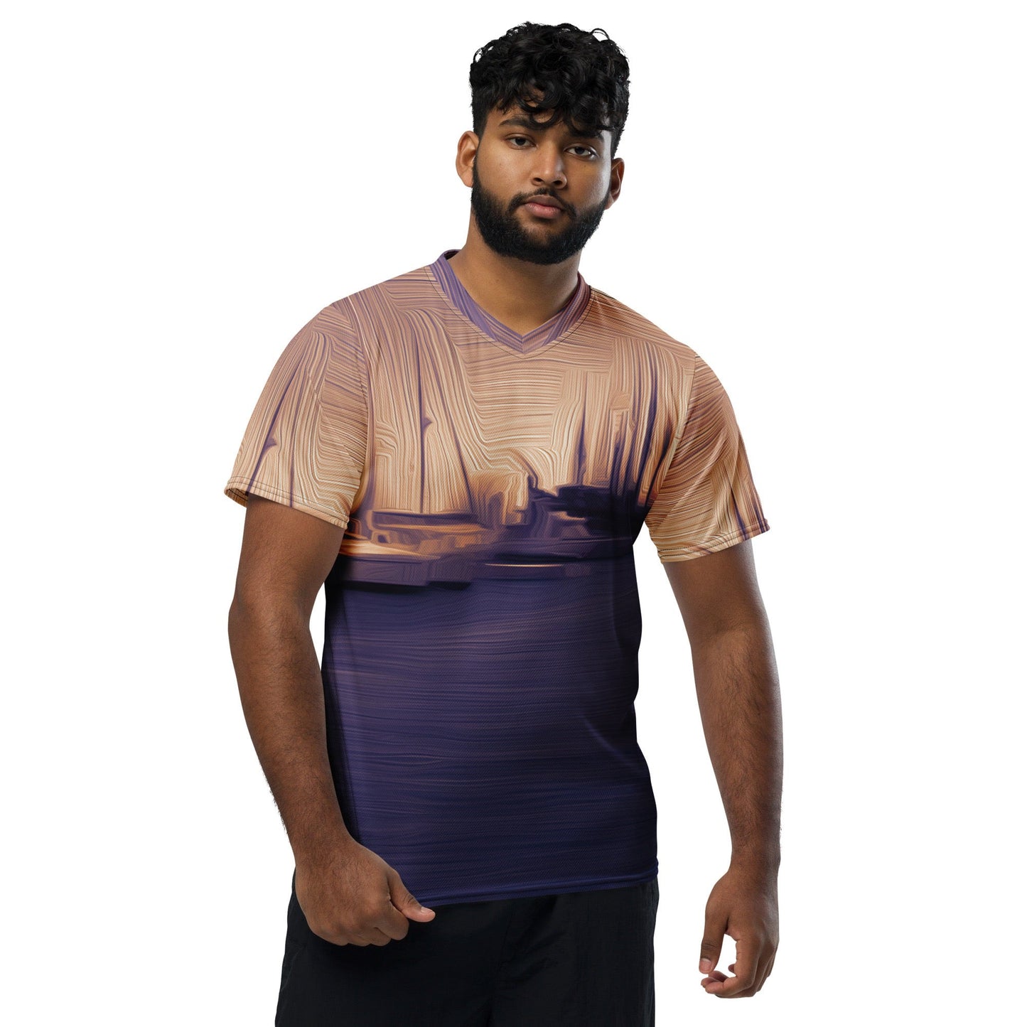 The Sleeping Yachts (at Sunset) - Unisex Sports Jersey