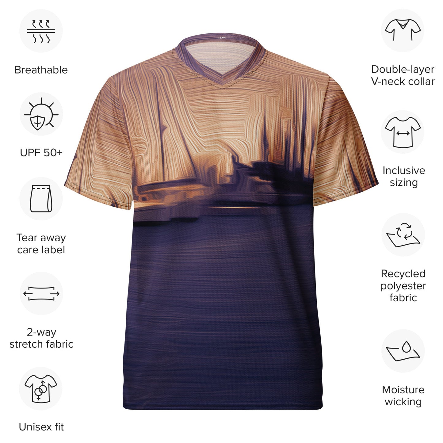 The Sleeping Yachts (at Sunset) - Unisex Sports Jersey