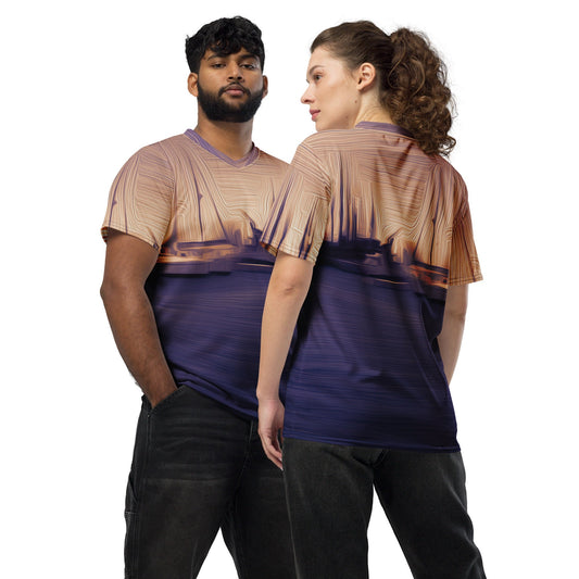 The Sleeping Yachts (at Sunset) - Unisex Sports Jersey