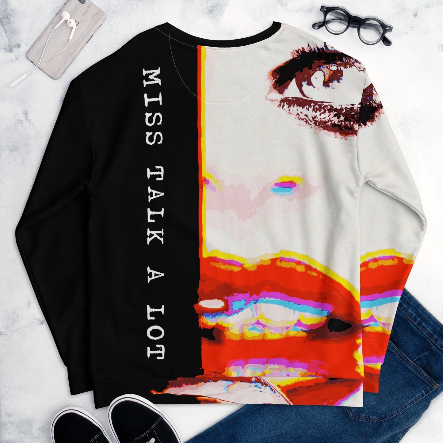 Miss Talk A Lot - Womens Sweatshirt