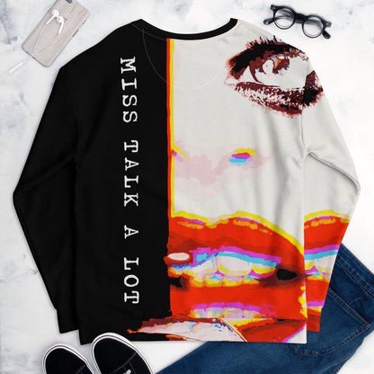 Miss Talk A Lot - Womens Sweatshirt