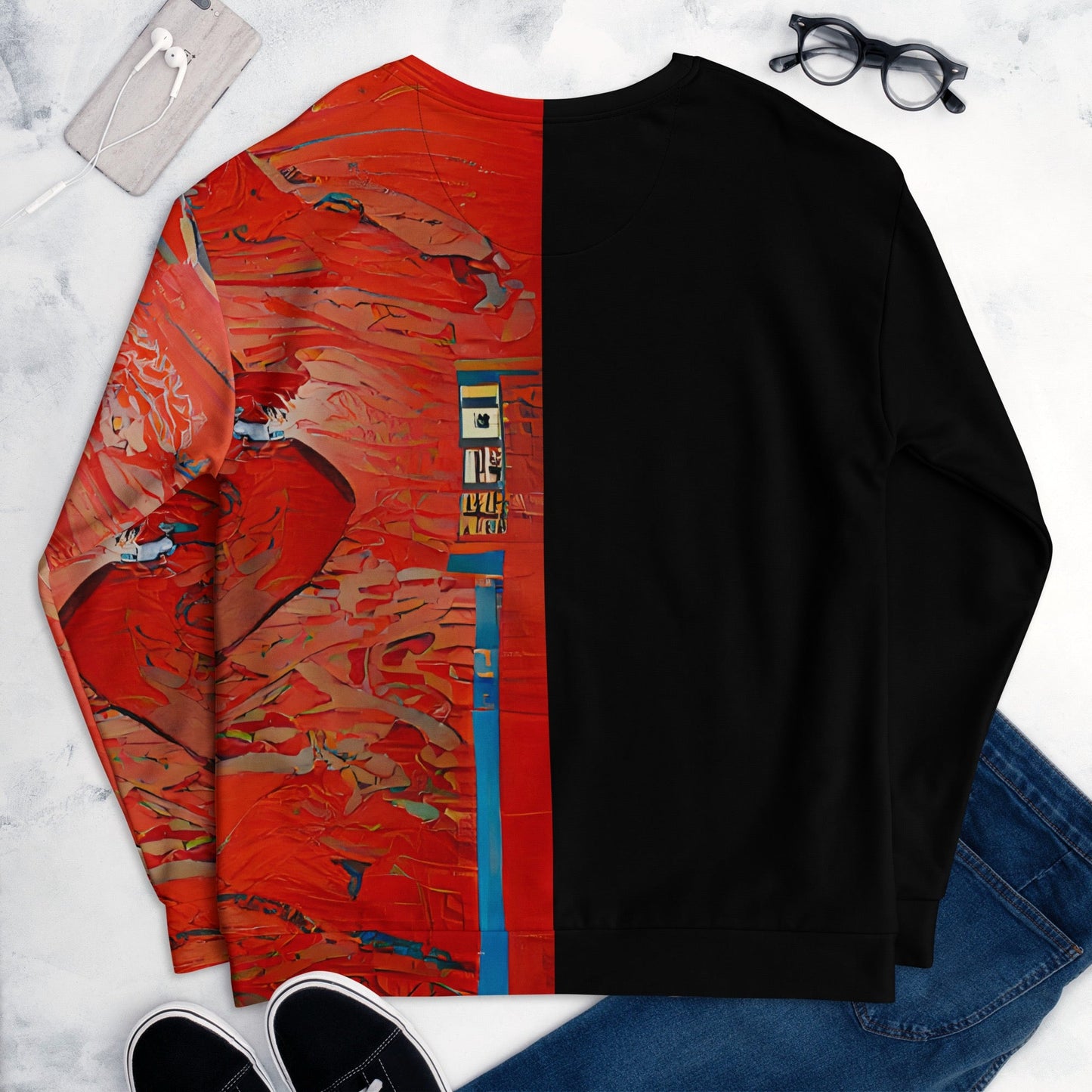 Half Black Half Hónghǎi - Unisex Sweatshirt