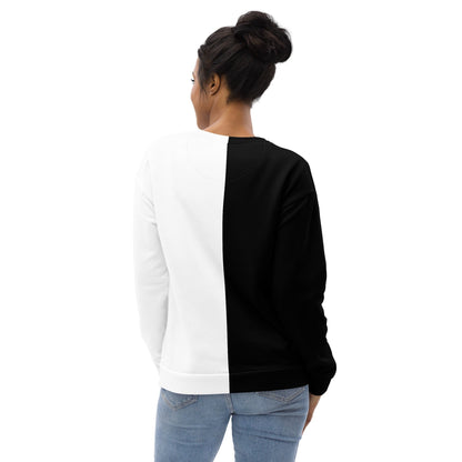 Half Black Half White - Unisex Sweatshirt