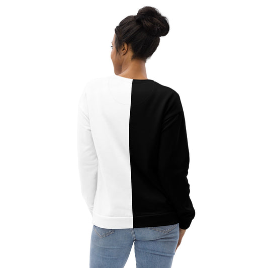 Half Black Half White - Unisex Sweatshirt