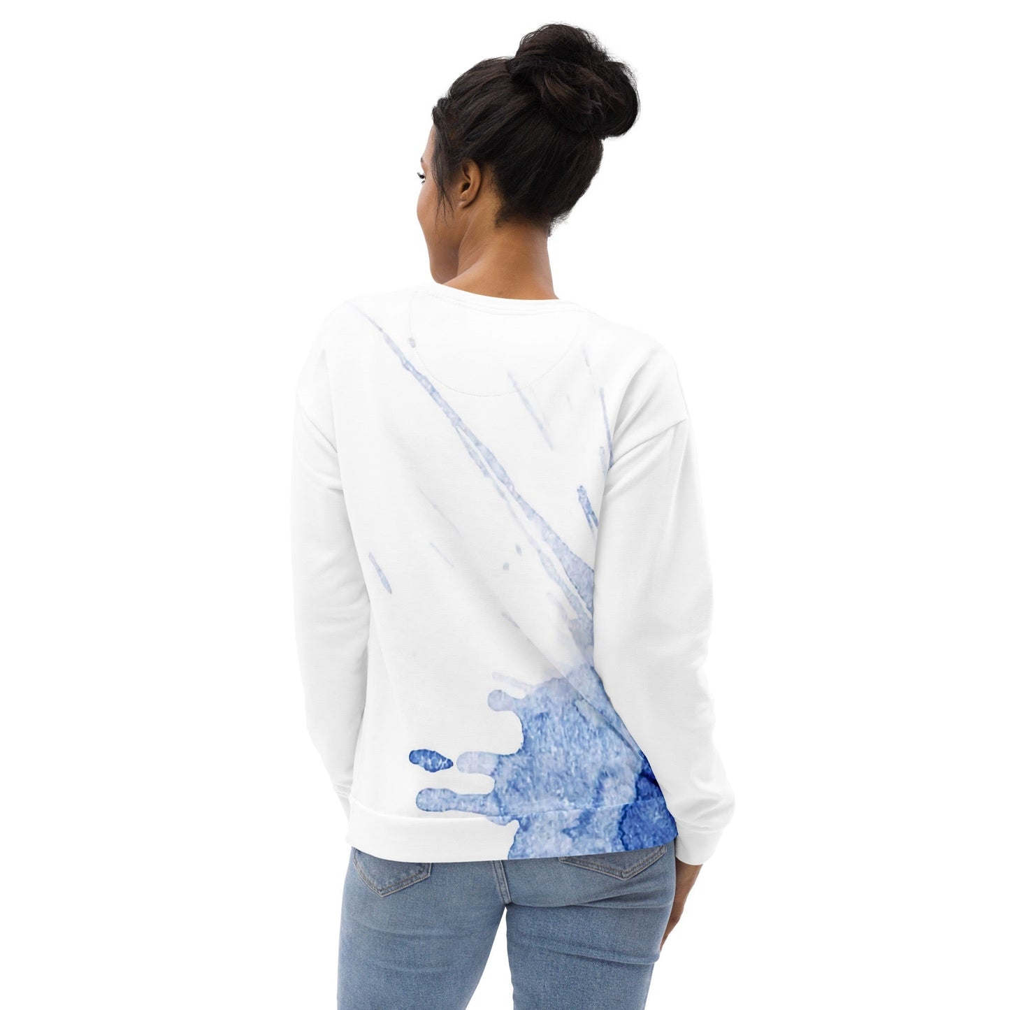 Watercolour Blue Splash - Unisex Sweatshirt