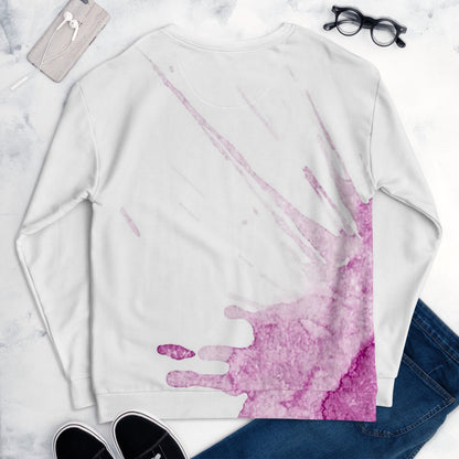 Watercolour Pink Splash - Unisex Sweatshirt