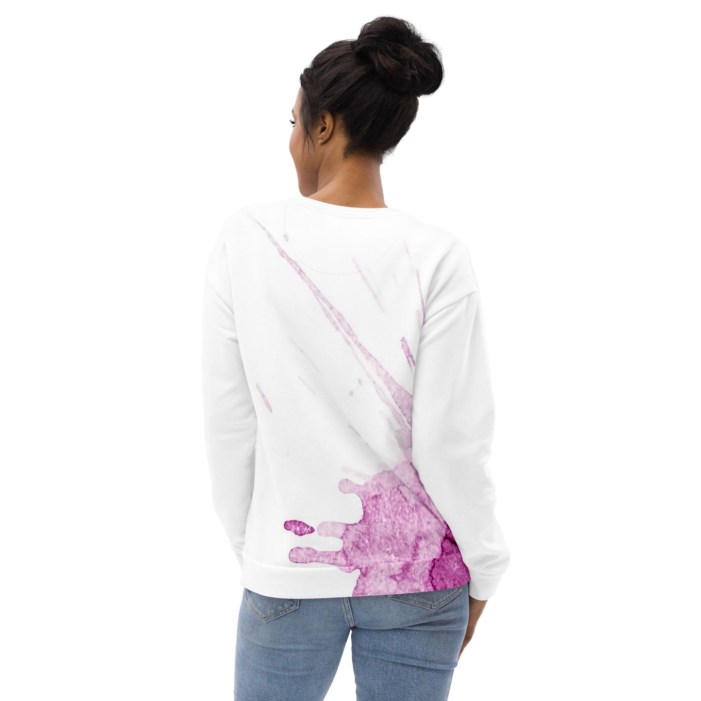 Watercolour Pink Splash - Unisex Sweatshirt