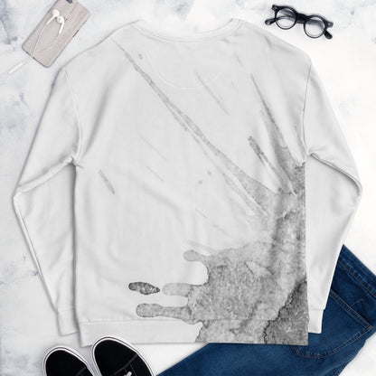 Watercolour Grey Splash - Unisex Sweatshirt
