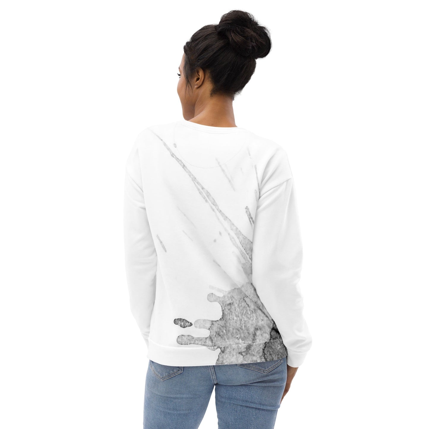 Watercolour Grey Splash - Unisex Sweatshirt