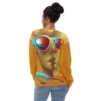 Retro Cool Orange - Womens Sweatshirt