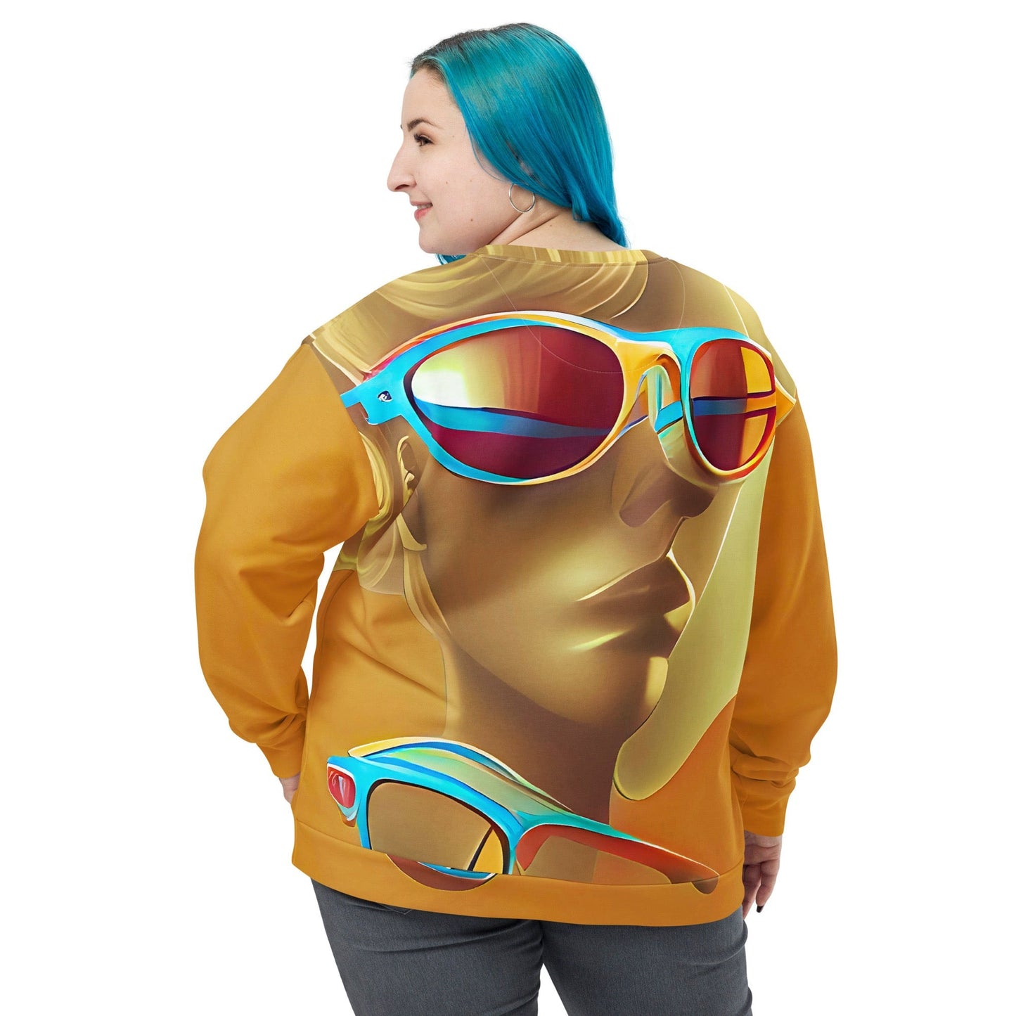 Retro Cool Orange - Womens Sweatshirt