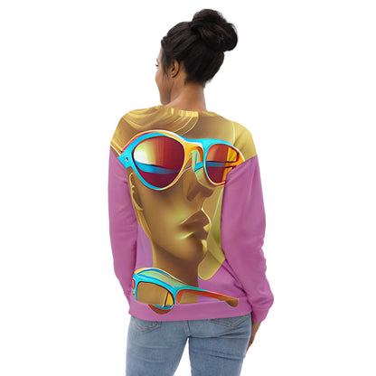 Retro Cool Pink - Womens Sweatshirt