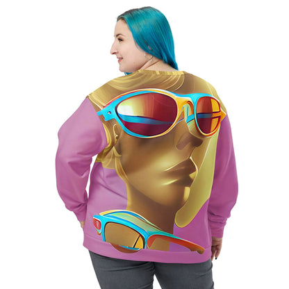 Retro Cool Pink - Womens Sweatshirt