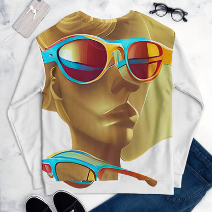 Retro Cool White - Womens Sweatshirt