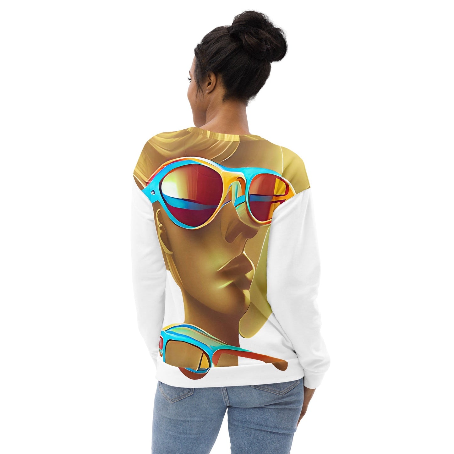 Retro Cool White - Womens Sweatshirt