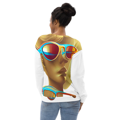 Retro Cool White - Womens Sweatshirt