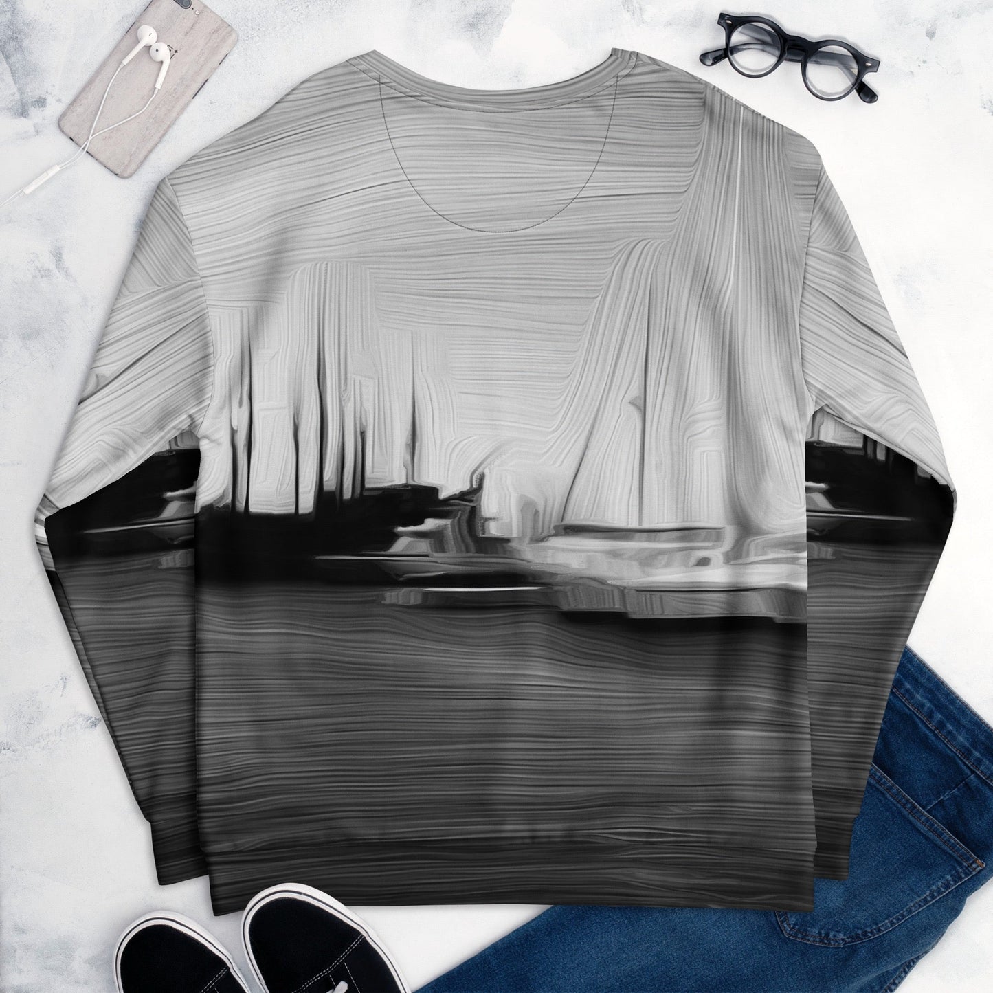 The Sleeping Yachts (at Night) - Unisex Sweatshirt
