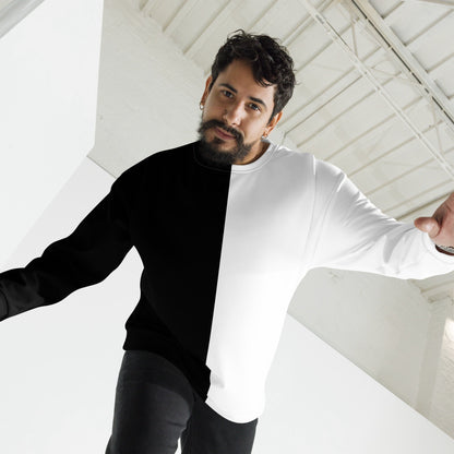 Half Black Half White - Unisex Sweatshirt