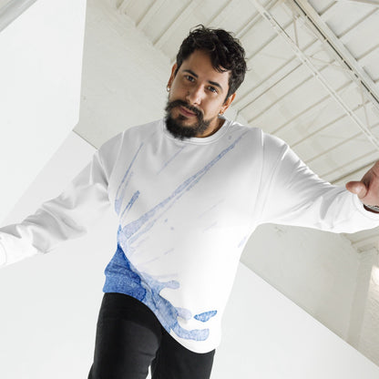 Watercolour Blue Splash - Unisex Sweatshirt