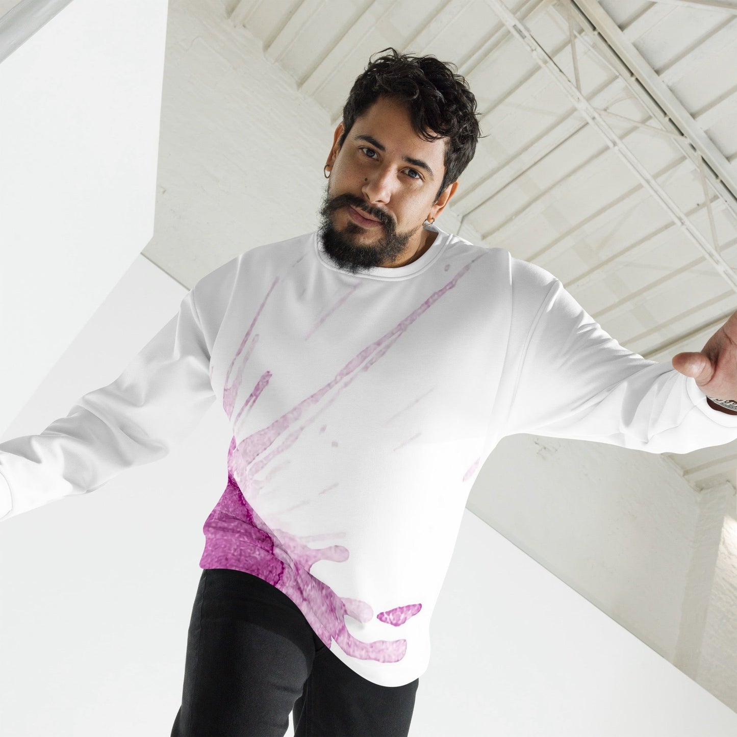 Watercolour Pink Splash - Unisex Sweatshirt